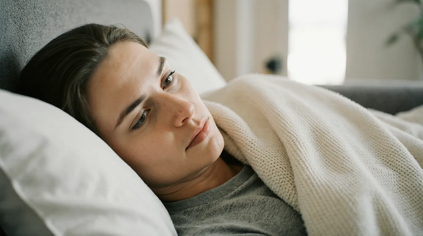 pessoa descansando em casa para aliviar gripe rapidamente
